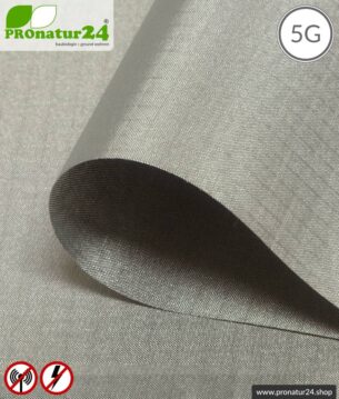 Abschirmgewebe HNG100 | HF Schirmdämpfung gegen Elektrosmog bis 100 dB | Zur Verlegung. 90 cm Breite. Erdung notwendig. Wirkungsvoll gegen 5G!