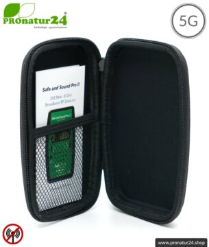 Safe and Sound Pro II EMF Detektor | Breitband Messgerät für Funkstrahlung HF | Erkennung von Funkstrahlung von 200 MHz bis 8 GHz, inklusive 5G. Profi-Gerät für Anfänger.