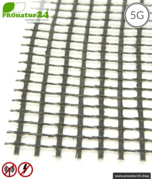 Armierungsgewebe ARM40 | Schirmdämpfung gegen Elektrosmog HF bis zu 33 dB | Unter Putz und zur Verlegung. 90 cm Breite. Erdung notwendig. 5G ready!