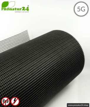 Armierungsgewebe ARM40 | Schirmdämpfung gegen Elektrosmog HF bis zu 33 dB | Unter Putz und zur Verlegung. 90 cm Breite. Erdung notwendig. 5G ready!