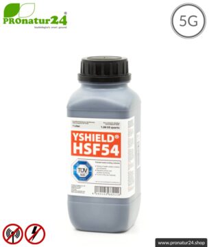 Abschirmfarbe HSF54 | HF Abschirmung bis zu 67 dB. Klassiker von YSHIELD. | TÜV SÜD zertifiziert | Erdung notwendig. Effektiv bei 5G!