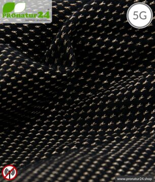 NEW ANTIWAVE Abschirmstoff | schwarz | Herstellung abschirmender Bekleidung und Unterbekleidung | >99,9 % Schirmdämpfung Wirkungsgrad (33 dB). 5G ready!
