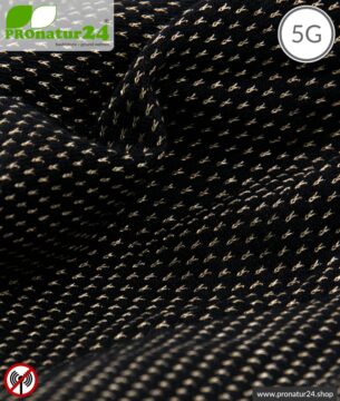 NEW ANTIWAVE Abschirmstoff | schwarz | Herstellung abschirmender Bekleidung und Unterbekleidung | >99,9 % Schirmdämpfung Wirkungsgrad (33 dB). 5G ready!