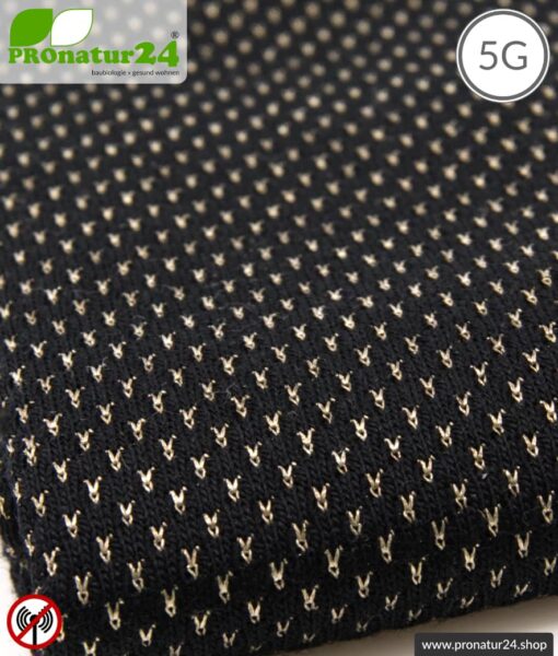 NEW ANTIWAVE Abschirmstoff | schwarz | Herstellung abschirmender Bekleidung und Unterbekleidung | >99,9 % Schirmdämpfung Wirkungsgrad (33 dB). 5G ready!