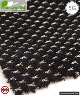 NEW ANTIWAVE Abschirmstoff | schwarz | Herstellung abschirmender Bekleidung und Unterbekleidung | >99,9 % Schirmdämpfung Wirkungsgrad (33 dB). 5G ready!