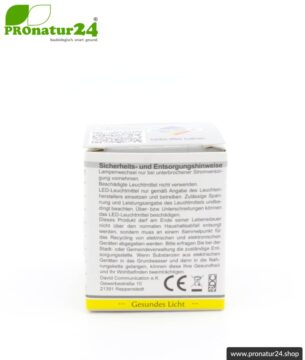 6 Watt LED Vollspektrum Spot 3step | Natur-nah flimmerfreies Licht | Hell wie 35 Watt, 480 Lumen | 5400 Kelvin. GU10 Fassung. Dimmen ohne Dimmer (100%, 50%, 15%).
